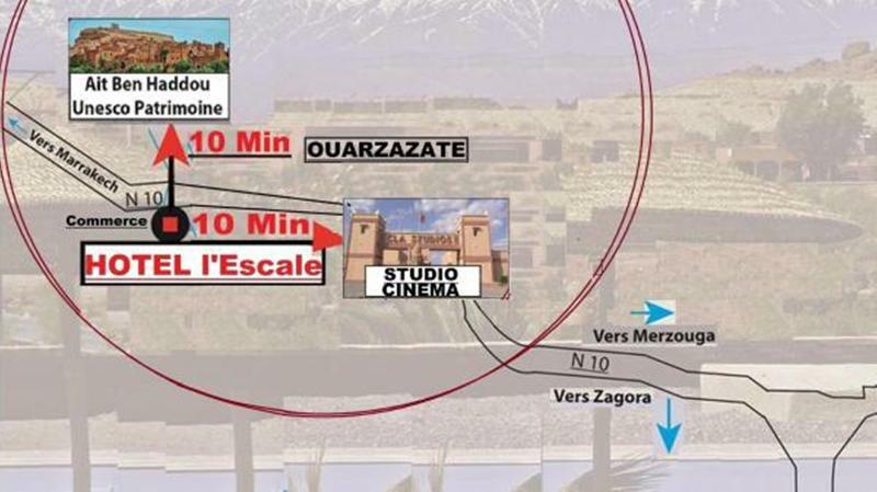 Hotel Lescale De Ouarzazate Tazentoute Esterno foto